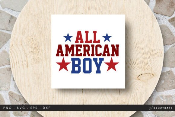 All American Boy SVG Clipart: Graphics for Crafts & Content