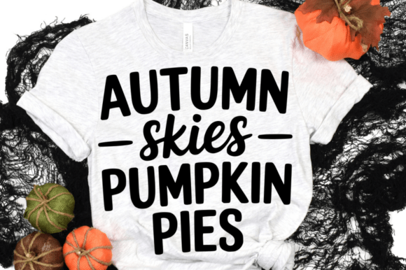 Autumn Skies Pumpkin Pies SVG Design for Crafts & Graphics