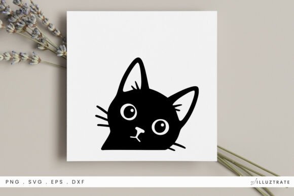 Cat Face SVG Clipart for Crafts & Graphics