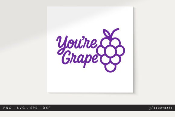 Grapes SVG Cut File Clipart PNG SVG: Graphics for Crafts & Local Branding