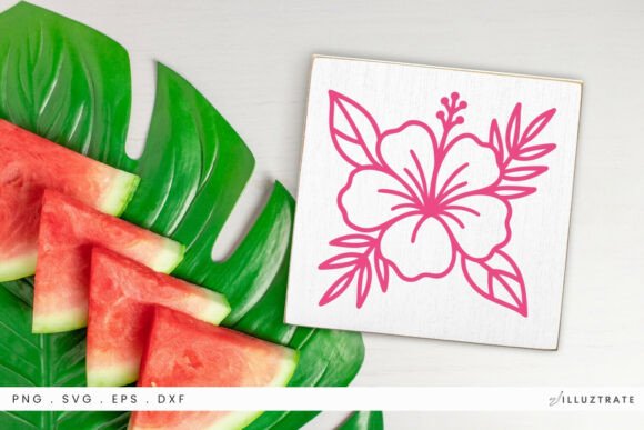 Hibiscus Flower SVG Design: Graphics for Crafts & Content
