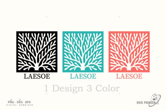 Laesoe Sea Coral Retro Artwork SVG PNG