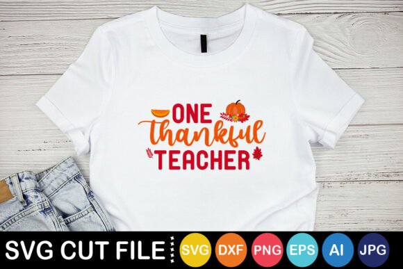 One Thankful Teacher SVG: Crafts & Graphics for Local Branding