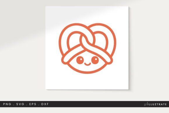 Pretzel SVG Cut File Clipart PNG: Graphics for Crafts & Content