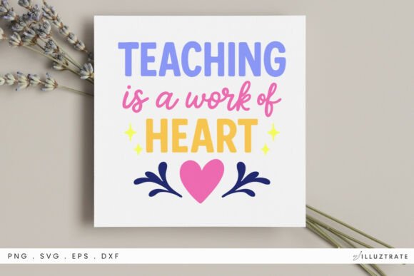 Teacher Heart SVG: Graphics for Crafts-Driven Branding